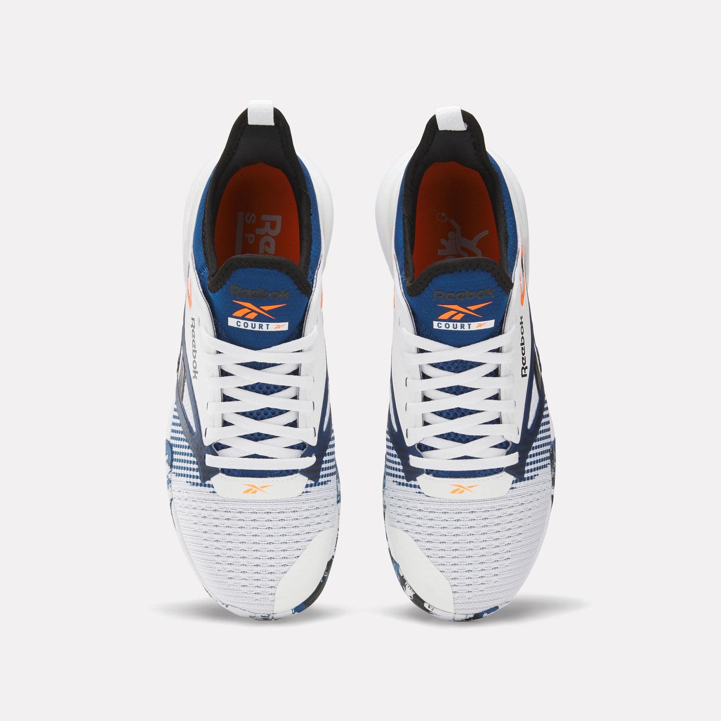 REEBOK FOOTWEAR UNISEX Nano Court Shoes FTWR WHITE/BLACK/ATHLETIC BLUE