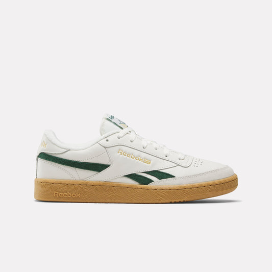 REEBOK FOOTWEAR UNISEX Club C Revenge Vintage Shoes CHALK/DARKGREEN/GUM