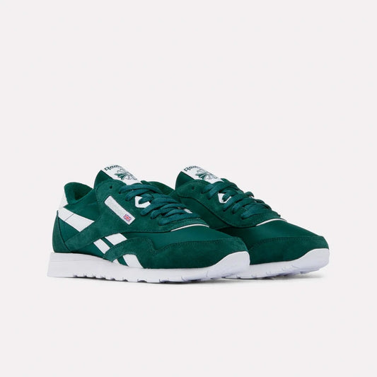 REEBOK FOOTWEAR UNISEX Classic Nylon Shoes METALGREEN/FTWRWHITE/METALGREE