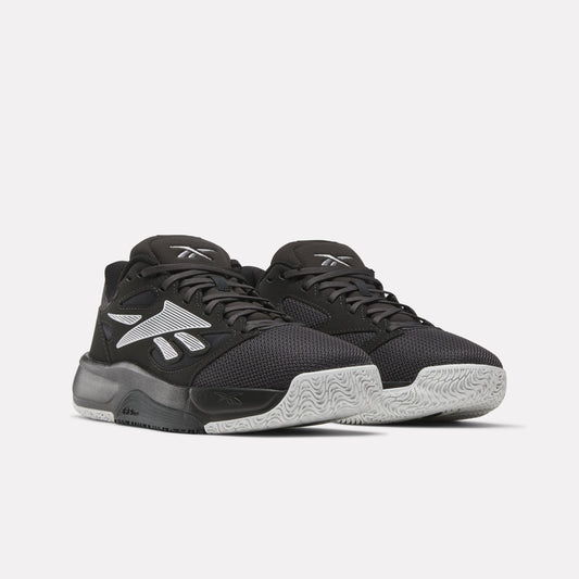 REEBOK FOOTWEAR UNISEX Engine LT Basketball Shoes BLACK/WASHED BLACK/BARELY GREY