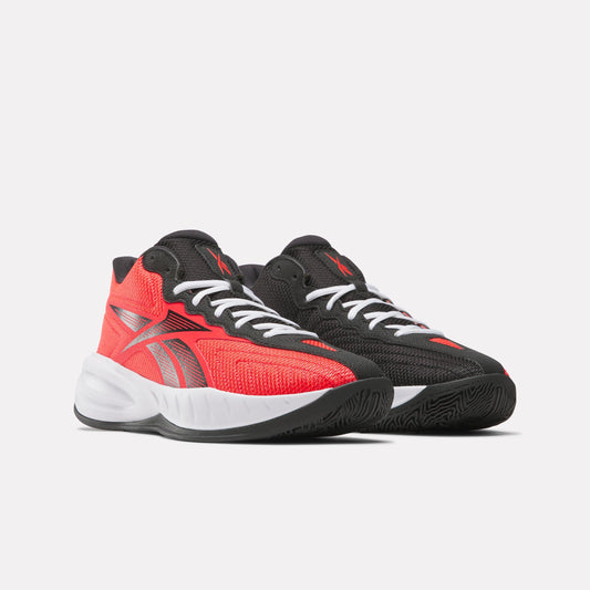 Reebok Footwear Men Press Retro Basketball Shoes ENERGY RED/BLACK/WHITE