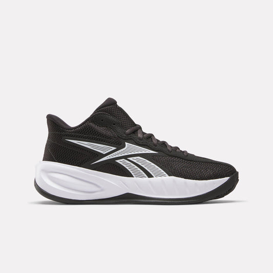 Reebok Footwear Kids Press Basketball Shoes - Grade School CORE BLACK/WHITE/WASHED BLACK