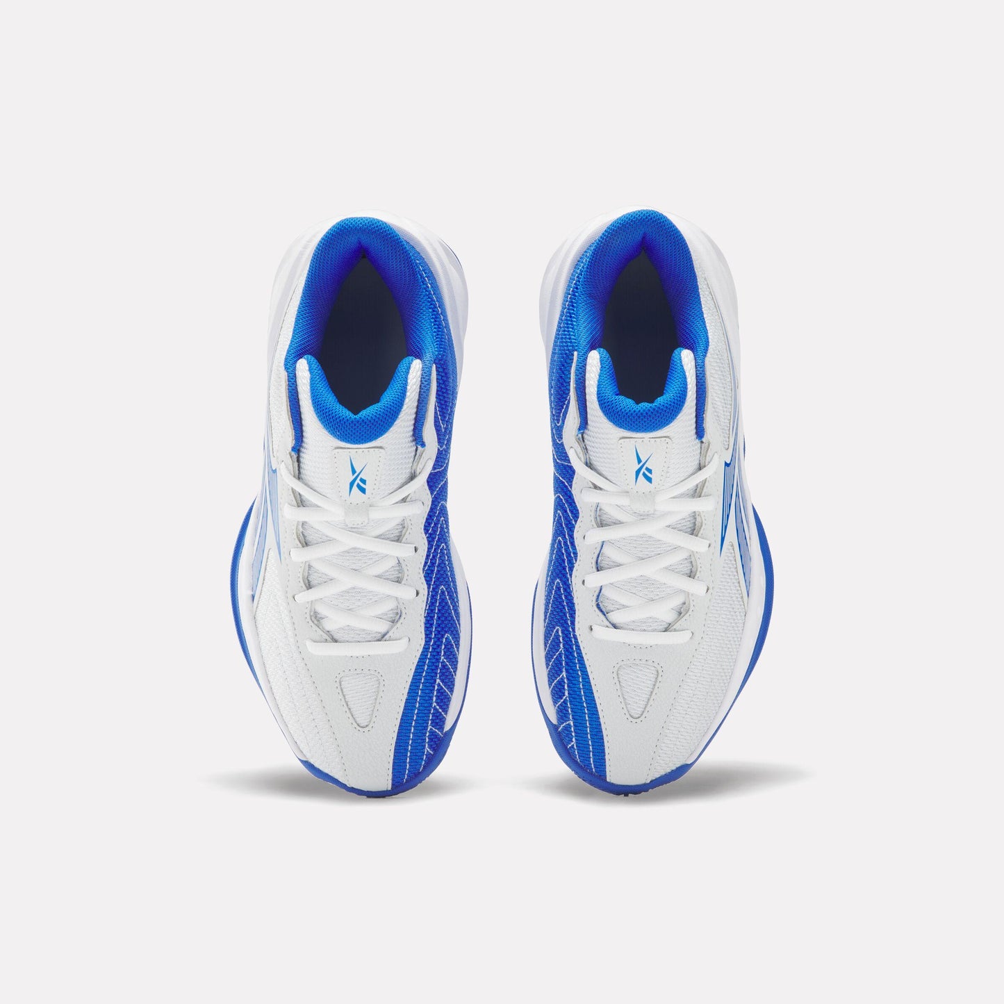 Reebok Footwear Kids Press Basketball Shoes - Grade School MOON/OPTIMUM BLUE/WHITE