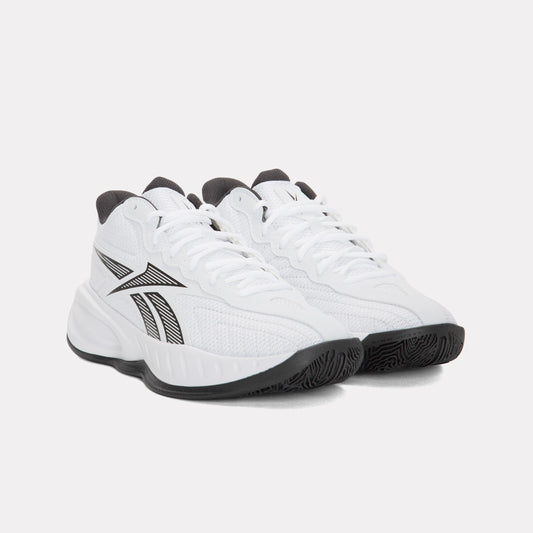 Reebok Footwear Kids Press Basketball Shoes - Grade School WHITE/CORE BLACK/BARELY GREY