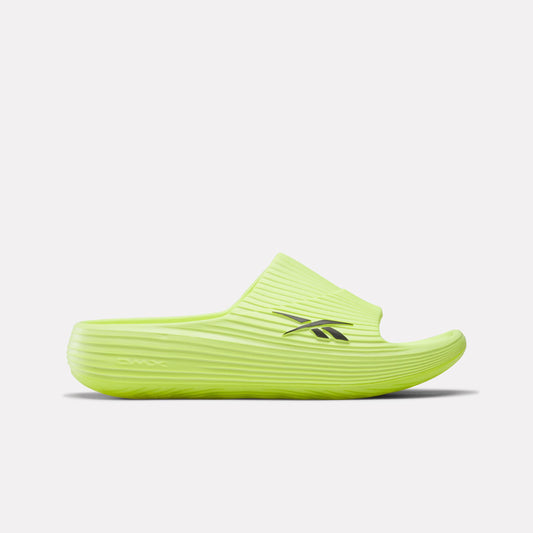 REEBOK FOOTWEAR UNISEX DMX Recovery Slides DIGITAL LIME/BLACK