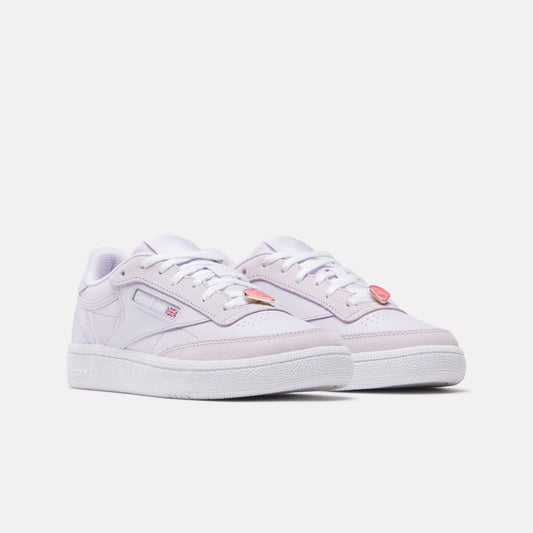 REEBOK FOOTWEAR KIDS Club C Shoes - Grade School DIGITAL GLEAM/ FTWR WHITE