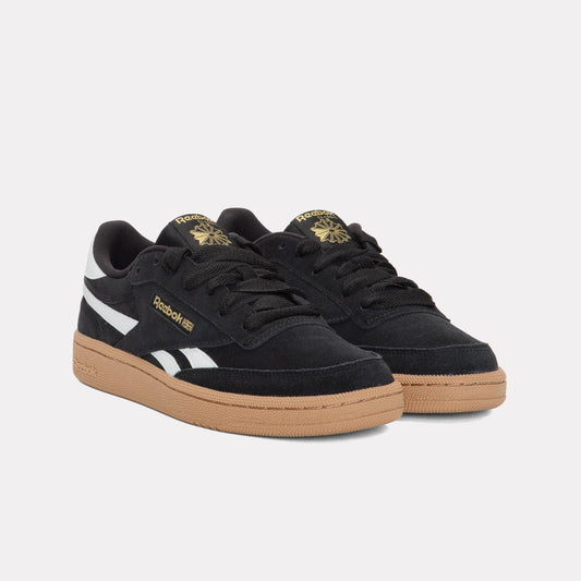 Reebok Footwear Kids Club C Revenge Shoes - Grade School BLACK/WHITE/GOLD