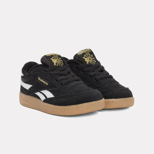 Reebok Footwear Kids Club C Revenge Shoes – Baby & Toddler BLACK/WHITE/GOLD