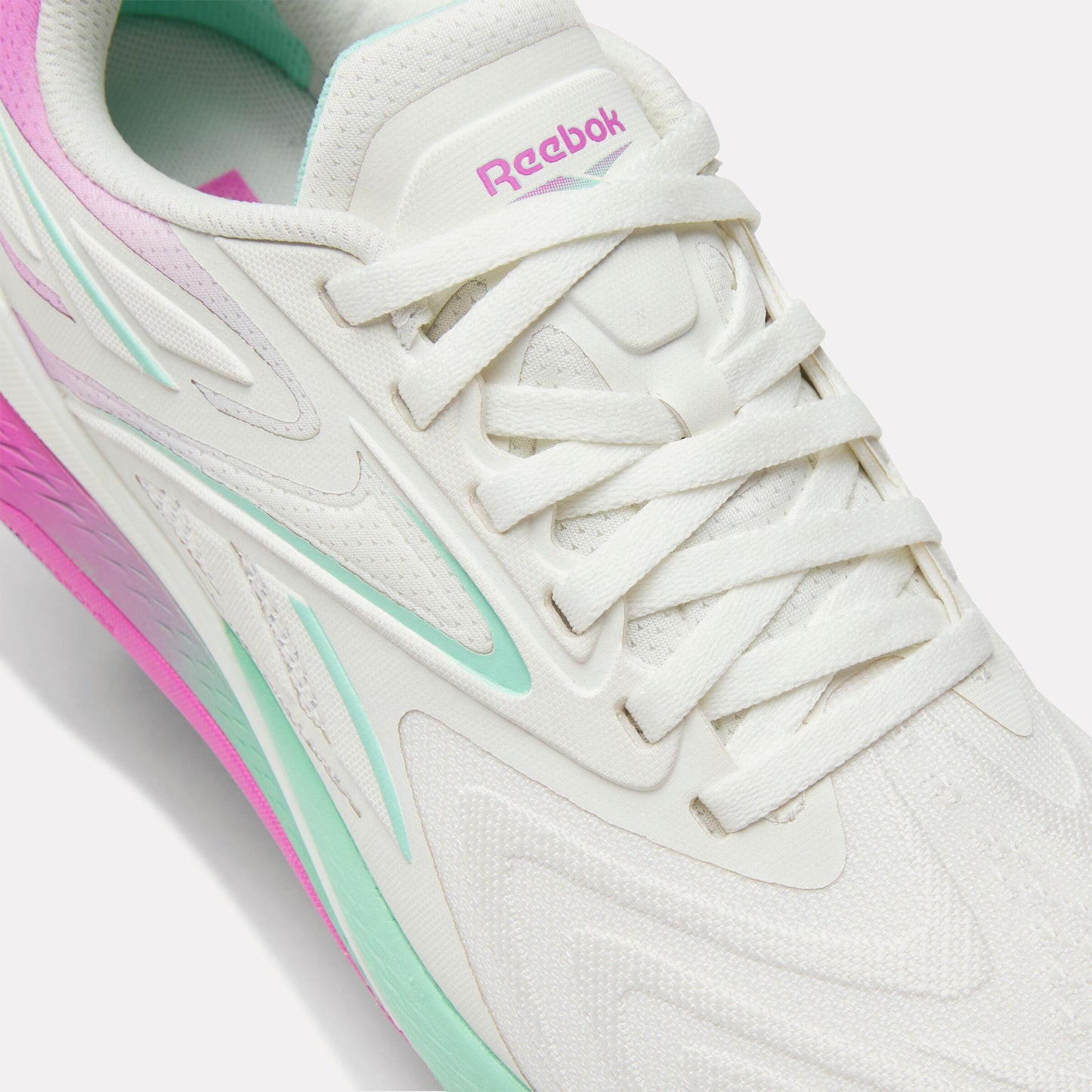 Reebok Footwear Women Nano X5 Edge Training Shoes CHALK/VIRTUAL PINK/ATOMIC AQUA