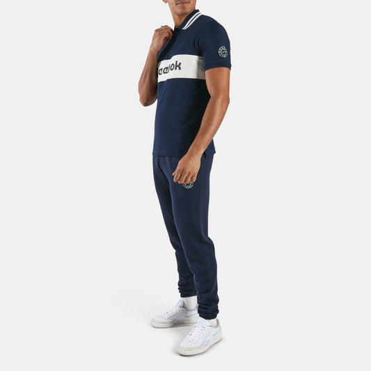 REEBOK APPAREL MEN Lawn Club Polo Shirt VECTOR NAVY
