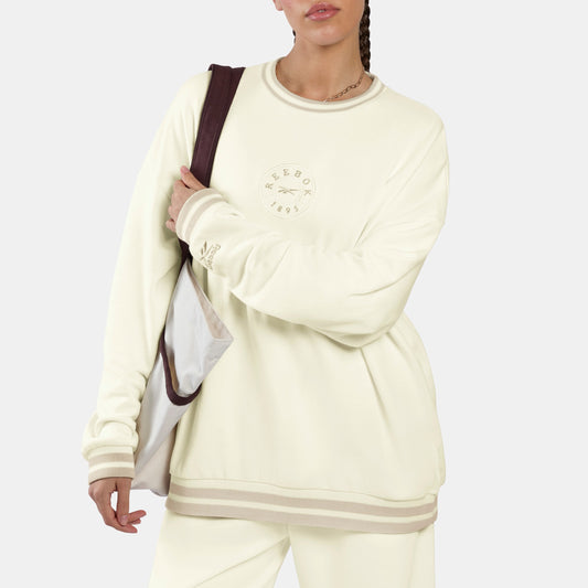 REEBOK APPAREL WOMEN Lawn Club Crew Sweatshirt CHALK