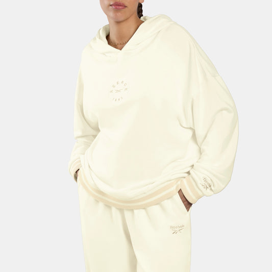 REEBOK APPAREL WOMEN Lawn Club Oversized Hoodie CHALK