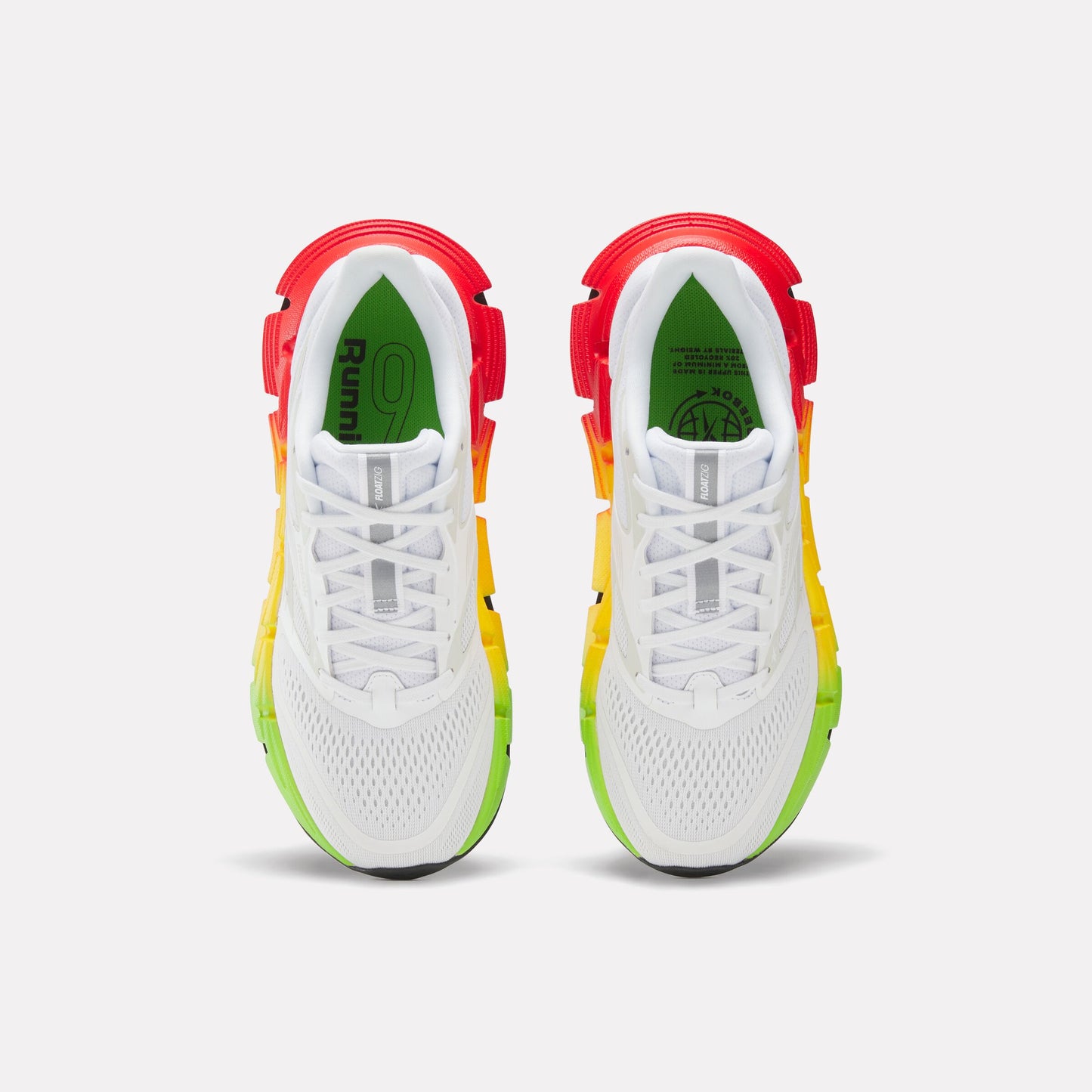 REEBOK FOOTWEAR WOMEN Floatzig 2 Running Shoes WHITE/RED