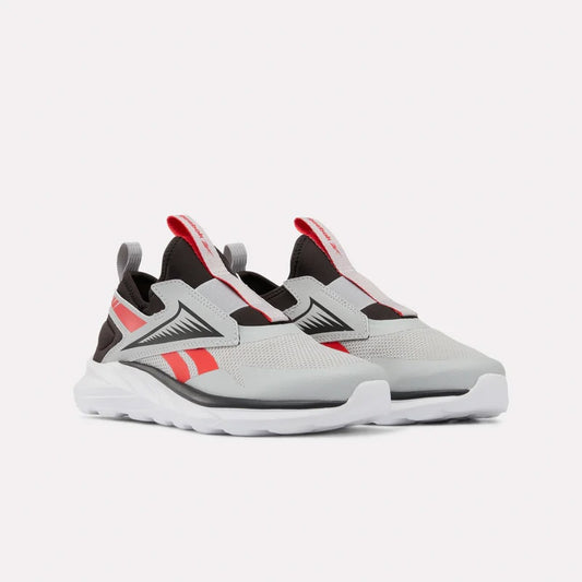 REEBOK FOOTWEAR KIDS Lite Spinner Running Shoes - Grade School WASHED BLACK/GREY 1/ENERGY RED