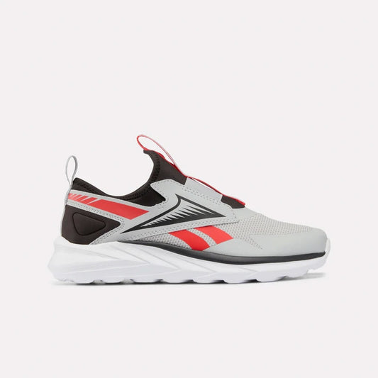 REEBOK FOOTWEAR KIDS Lite Spinner Running Shoes - Grade School WASHED BLACK/GREY 1/ENERGY RED
