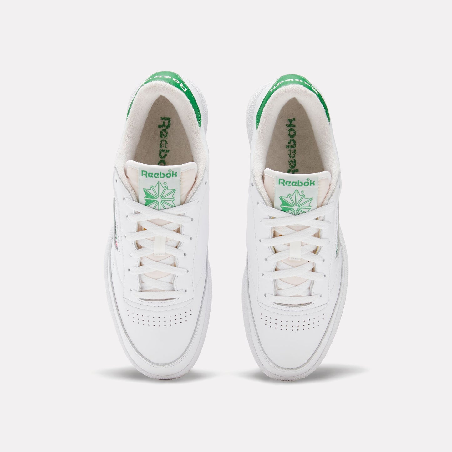 REEBOK FOOTWEAR MEN Club C 85 Shoes FTWRWHITE/GLENGREEN/RBKRUBBBER
