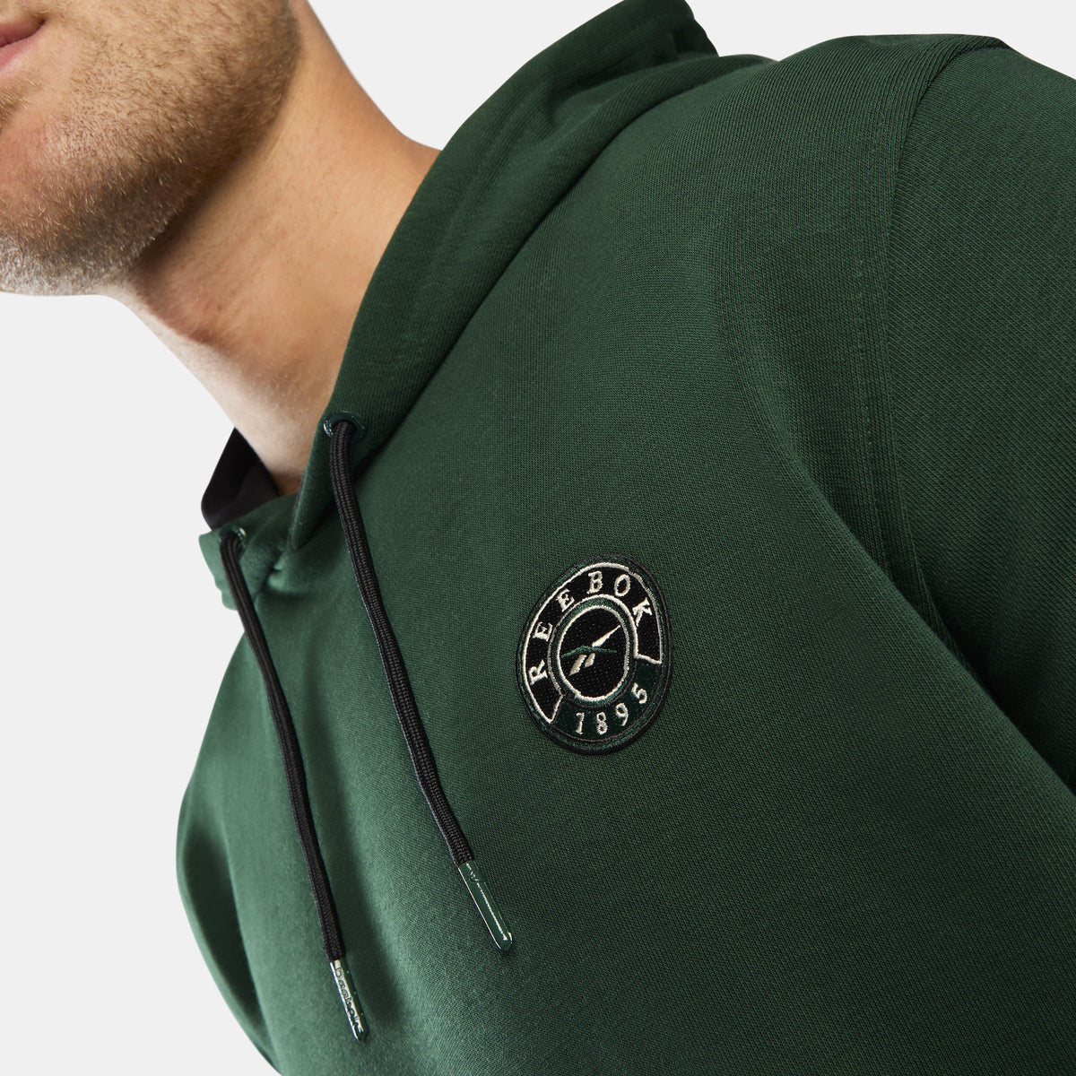 REEBOK APPAREL MEN ID Lawn Club French Terry Hoodie HERITAGE GREEN