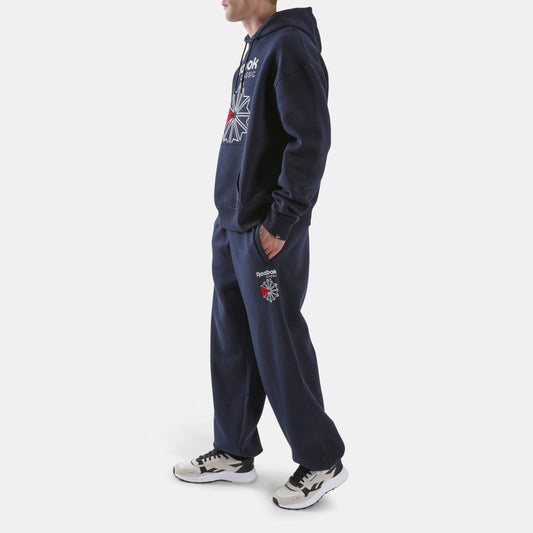 REEBOK APPAREL MEN Starcrest Relaxed Hoodie VECTOR NAVY