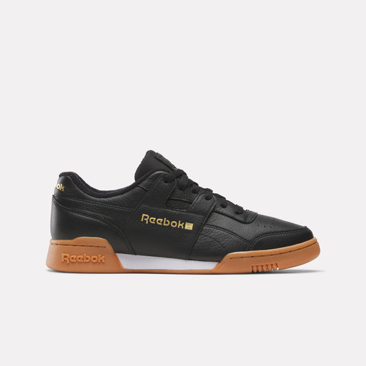 REEBOK FOOTWEAR UNISEX Workout Plus Shoes BLACK/GOLD/GUM