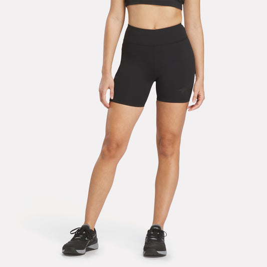 REEBOK APPAREL WOMEN Reebok x F45 Training High-Rise Biker Shorts BLACK