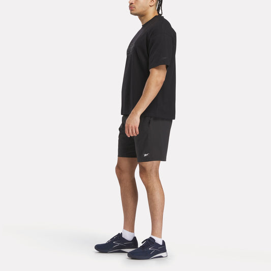 REEBOK APPAREL UNISEX Reebok x F45 Training Tonal Graphic T-Shirt BLACK