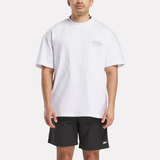 REEBOK APPAREL UNISEX Reebok x F45 Training Relaxed T-Shirt WHITE/GREY 3
