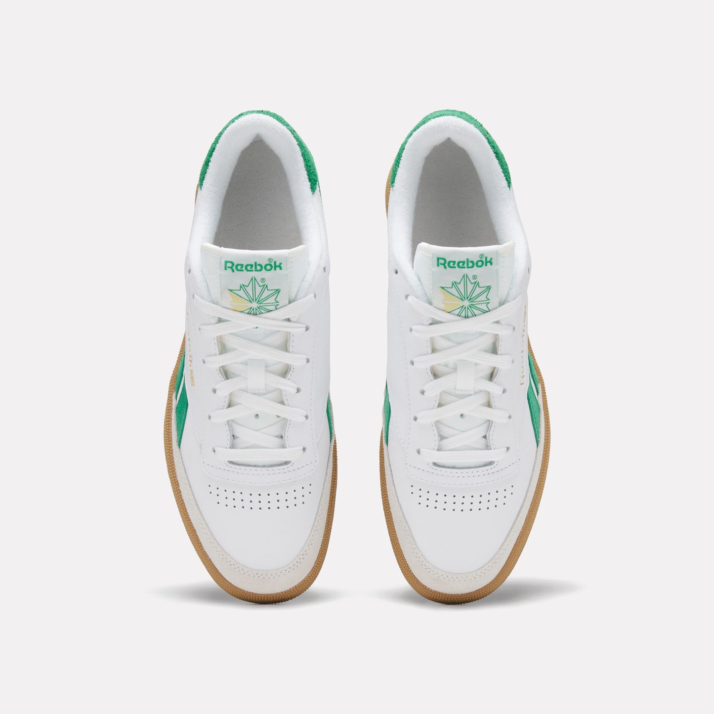 REEBOK FOOTWEAR MEN Club C Revenge Vintage Shoes WHITE/TEAMGREEN/GUM