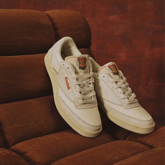 Reebok Footwear Men Reebok x Kodak Club C 85 Shoes CHALK/CREAM/RED