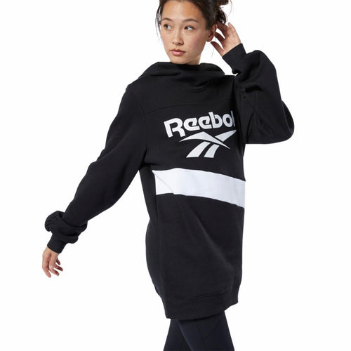 Reebok Apparel Women Classics Vector Hooded Dress BLACK