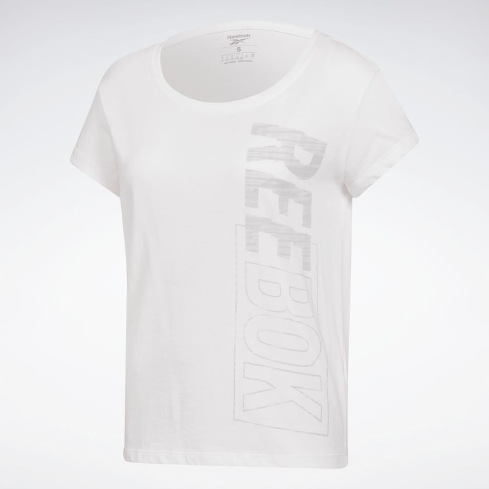 Reebok Apparel Women Graphic T-Shirt WHITE