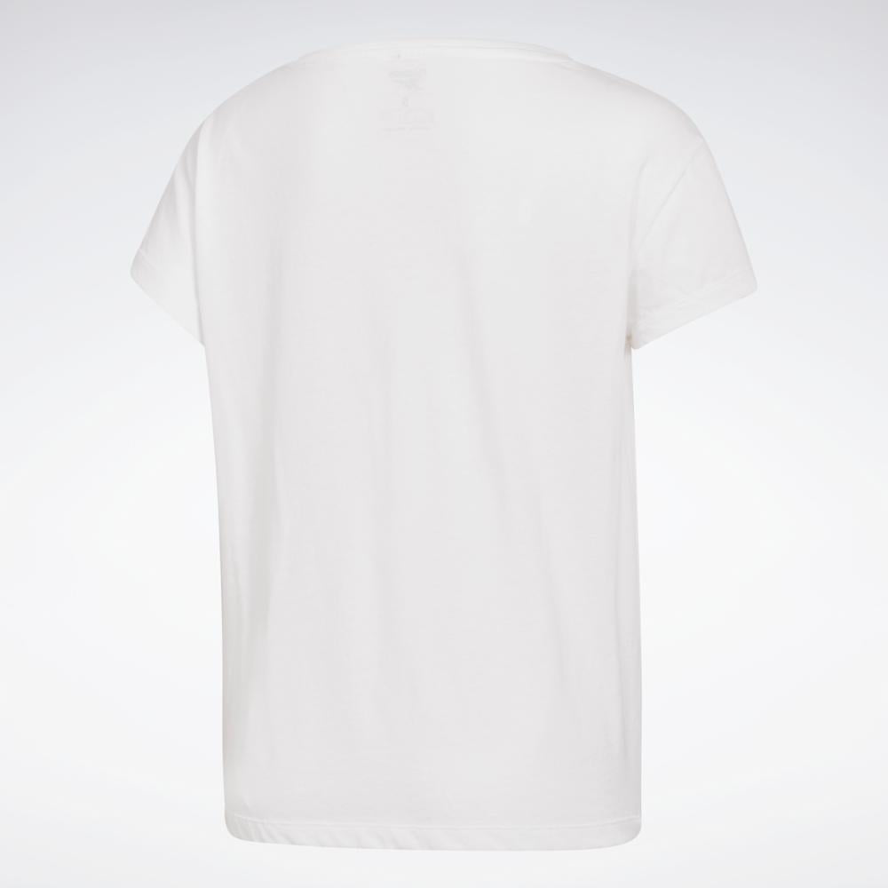 Reebok Apparel Women Graphic T-Shirt WHITE