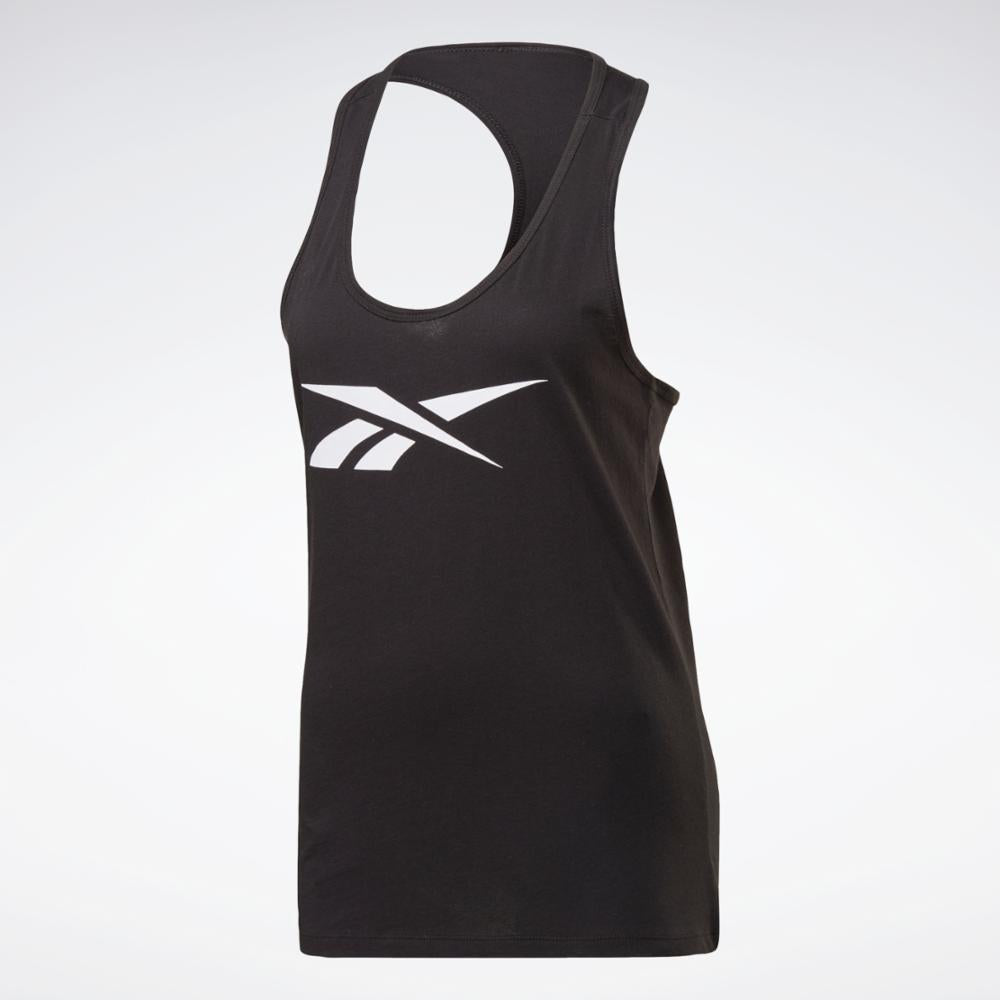 Reebok Apparel Women Training Essentials Graphic Tank Top BLACK