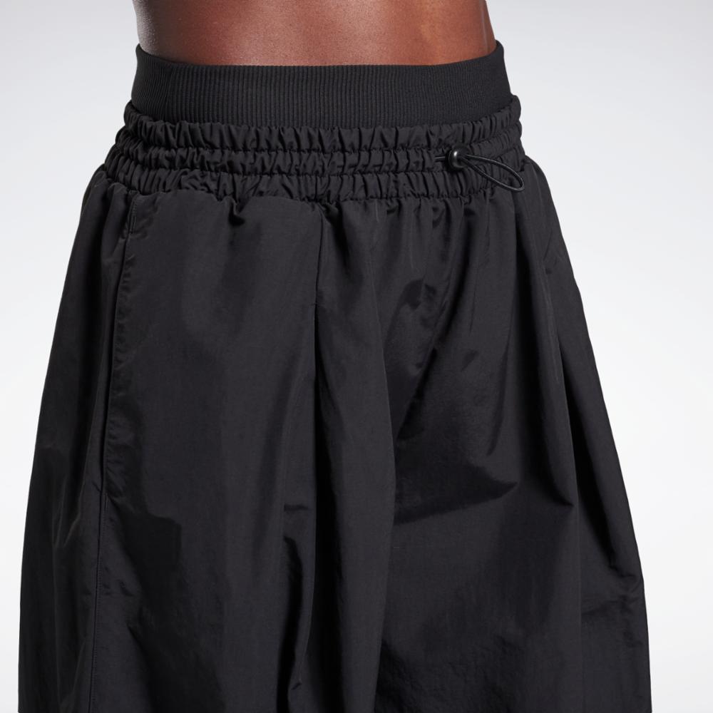 Reebok Apparel Women Wide Leg Woven Pants BLACK