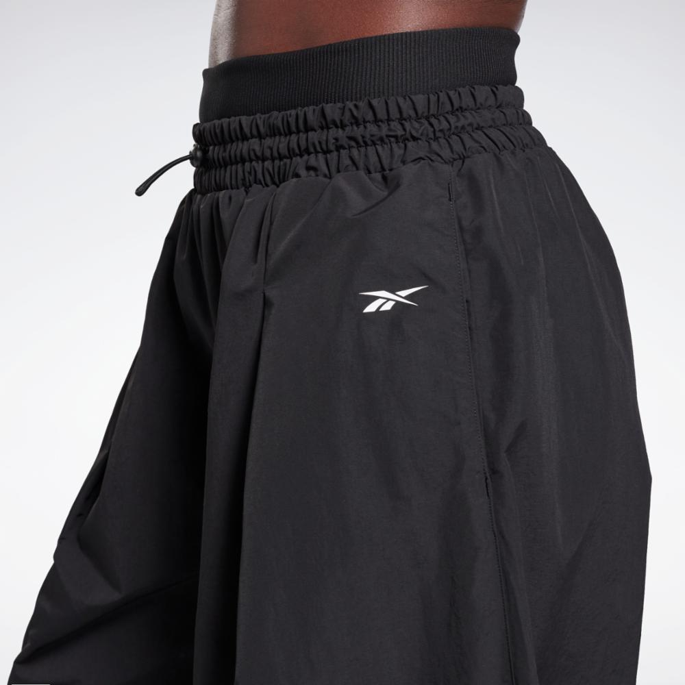 Reebok Apparel Women Wide Leg Woven Pants BLACK