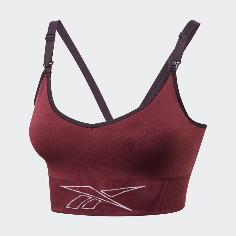 Reebok Apparel Women Maternity Nursing Sports Bra MAROON