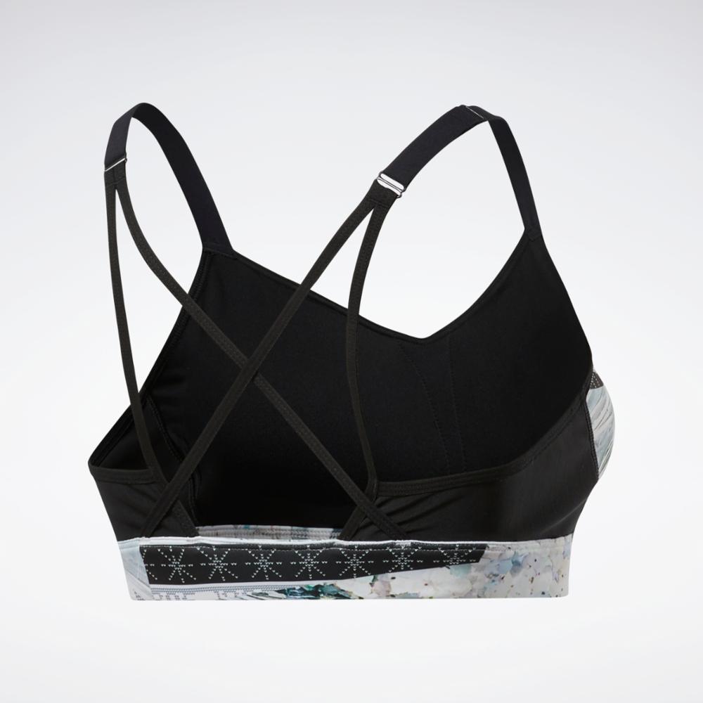 Reebok Apparel Women Medium Impact Strappy Bra GLAPNK