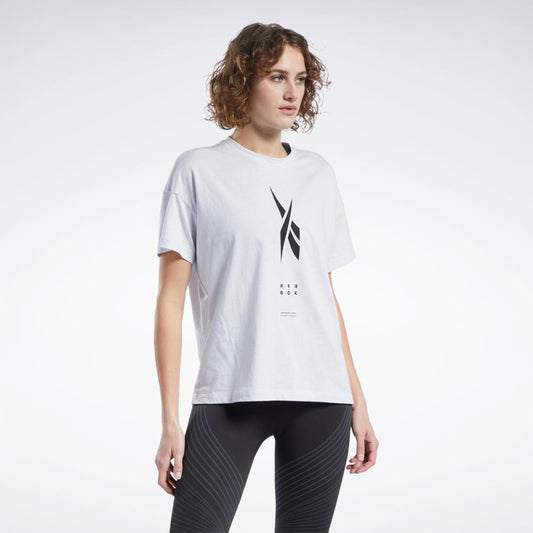 Reebok Apparel Women Edgeworks Graphic T-Shirt PORCEL