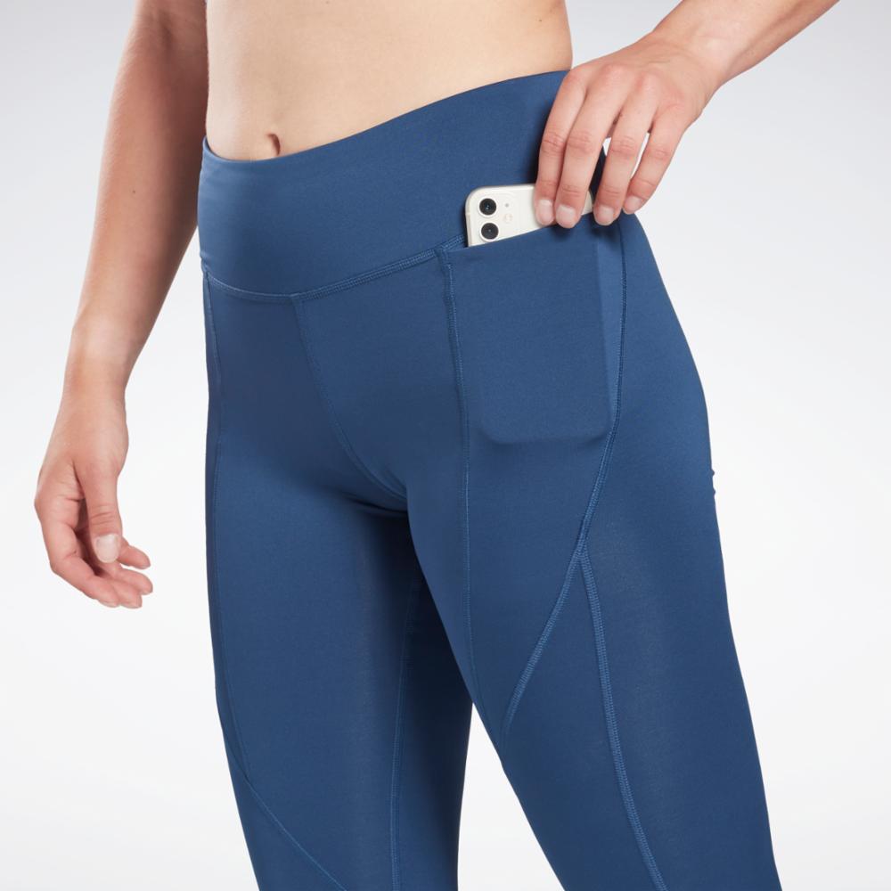 Reebok Apparel Women Workout Ready Pant Program Leggings BATBLU