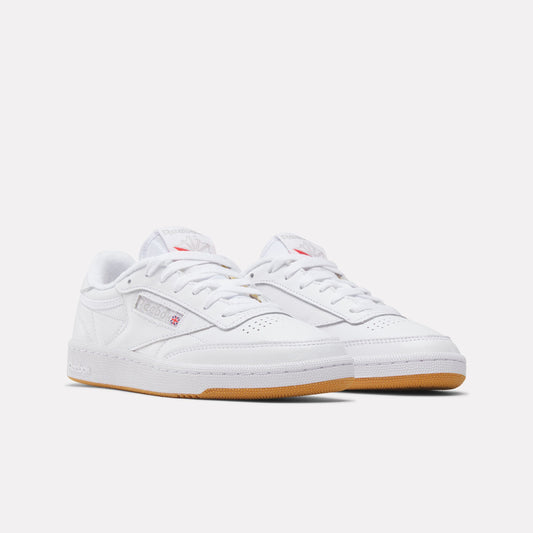 REEBOK FOOTWEAR WOMEN Club C 85 Shoes WHT/LIGHT GRY/GUM