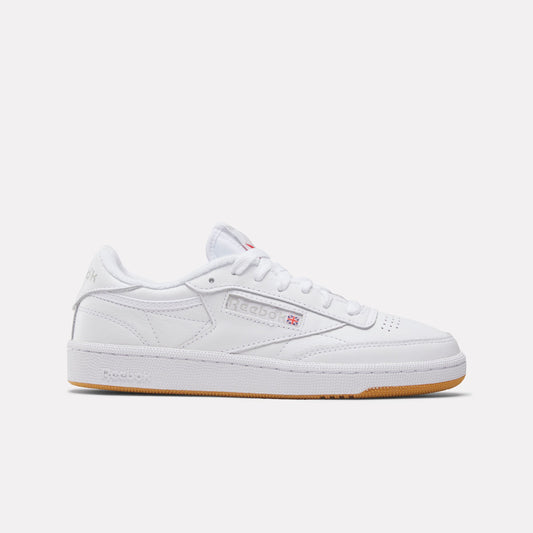 REEBOK FOOTWEAR WOMEN Club C 85 Shoes WHT/LIGHT GRY/GUM