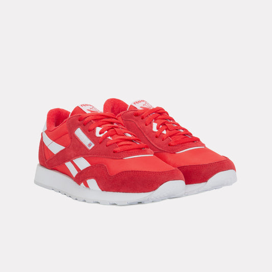 REEBOK FOOTWEAR UNISEX Classic Nylon Shoes SPORT RED/SPORT RED/FTWR WHITE