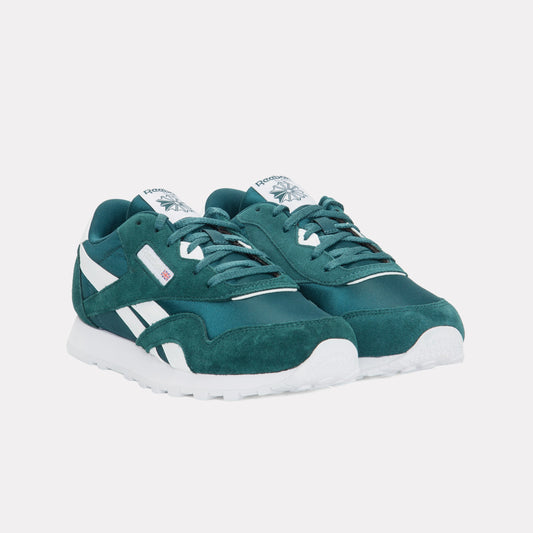 REEBOK FOOTWEAR KIDS Classic Nylon Shoes – Grade School METALGREEN/FTWRWHITE/METALGREE