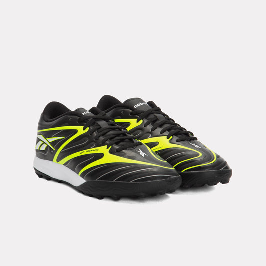 REEBOK FOOTWEAR UNISEX Sidewinder 26 Club Turf Soccer Shoes BLACK/DIGITAL LIME/WHITE