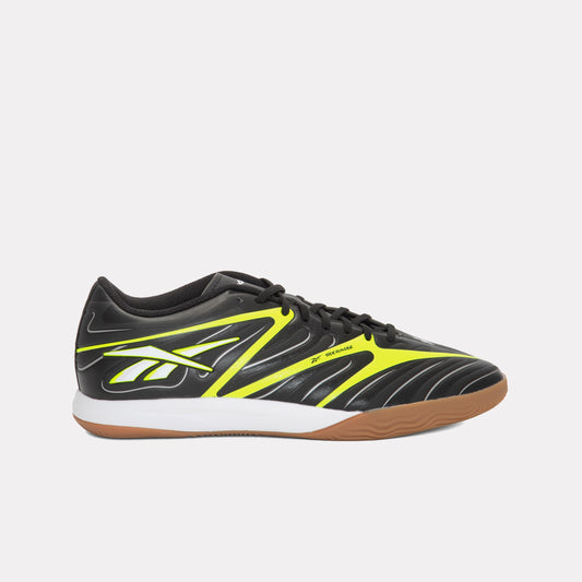 REEBOK FOOTWEAR UNISEX Sidewinder 26 Club Indoor Soccer Shoes BLACK/DIGITAL LIME/WHITE