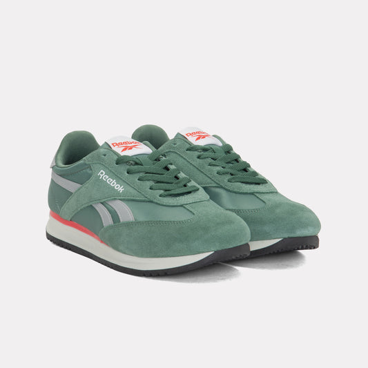 REEBOK FOOTWEAR UNISEX World 70 Shoes FIELD GREEN/GREY 2/SPORT RED/W