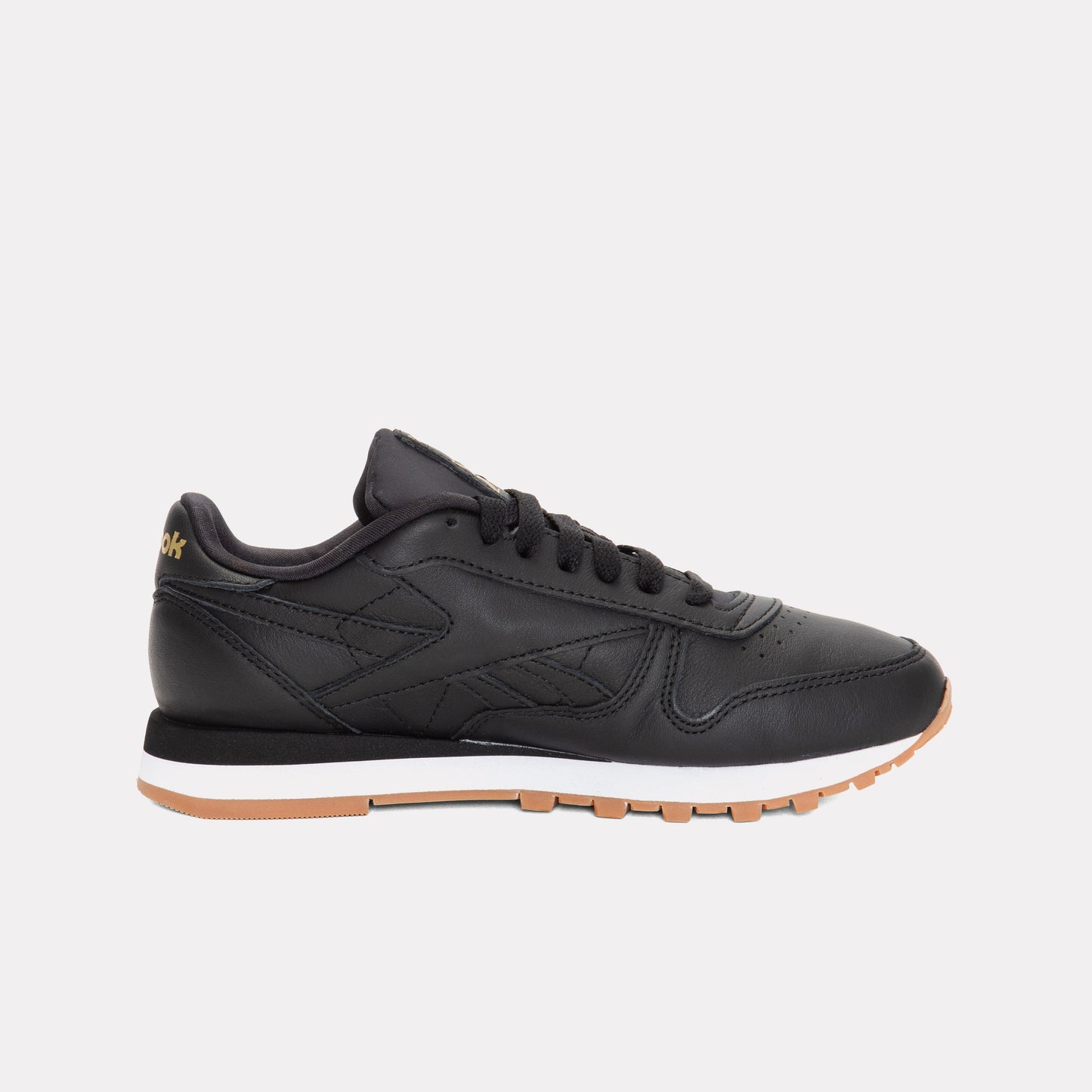 REEBOK FOOTWEAR WOMEN Classic Leather Shoes BLACK/WHITE/GUM