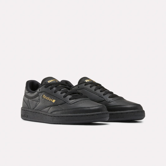 REEBOK FOOTWEAR WOMEN Club C 85 Shoes BLACK/GOLDMETALLIC