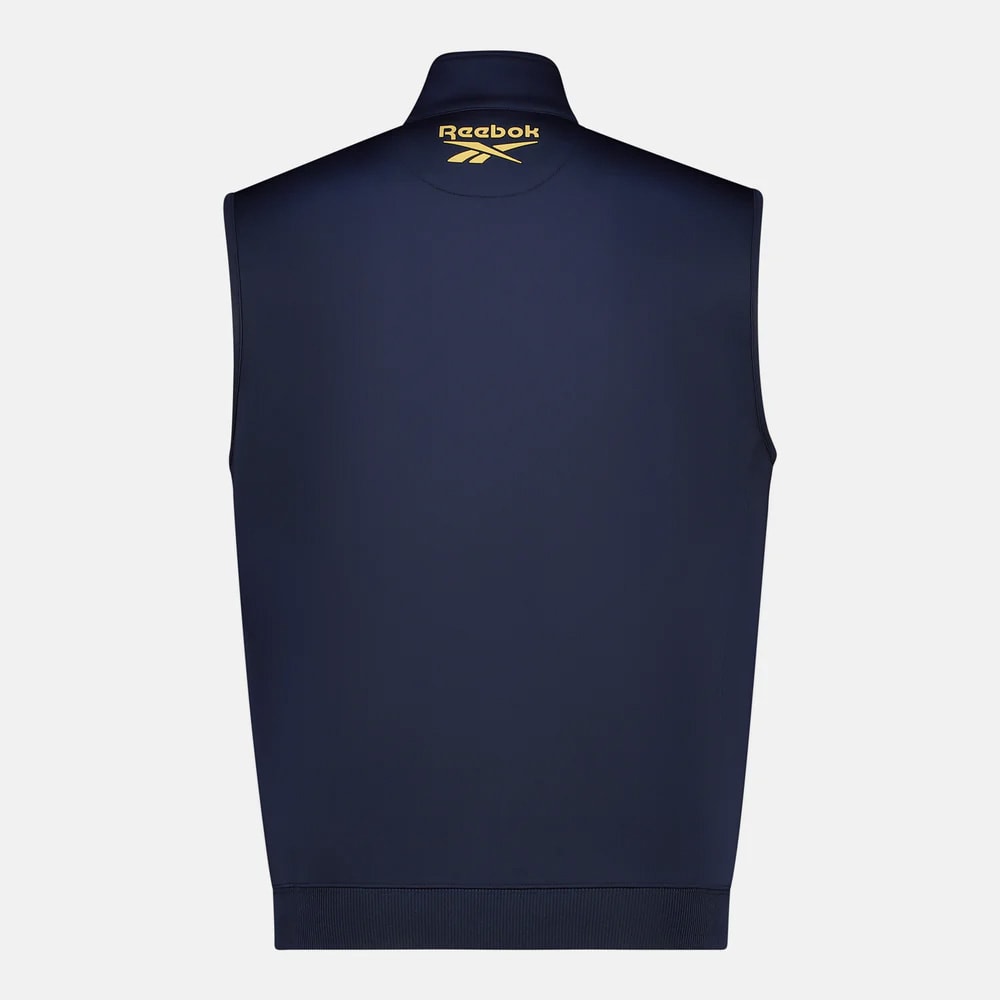 REEBOK APPAREL MEN Crushers GC Quarter-Zip Golf Vest VECTOR NAVY