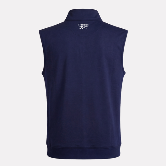 REEBOK APPAREL MEN Golf Quarter-Zip Vest VECTOR NAVY