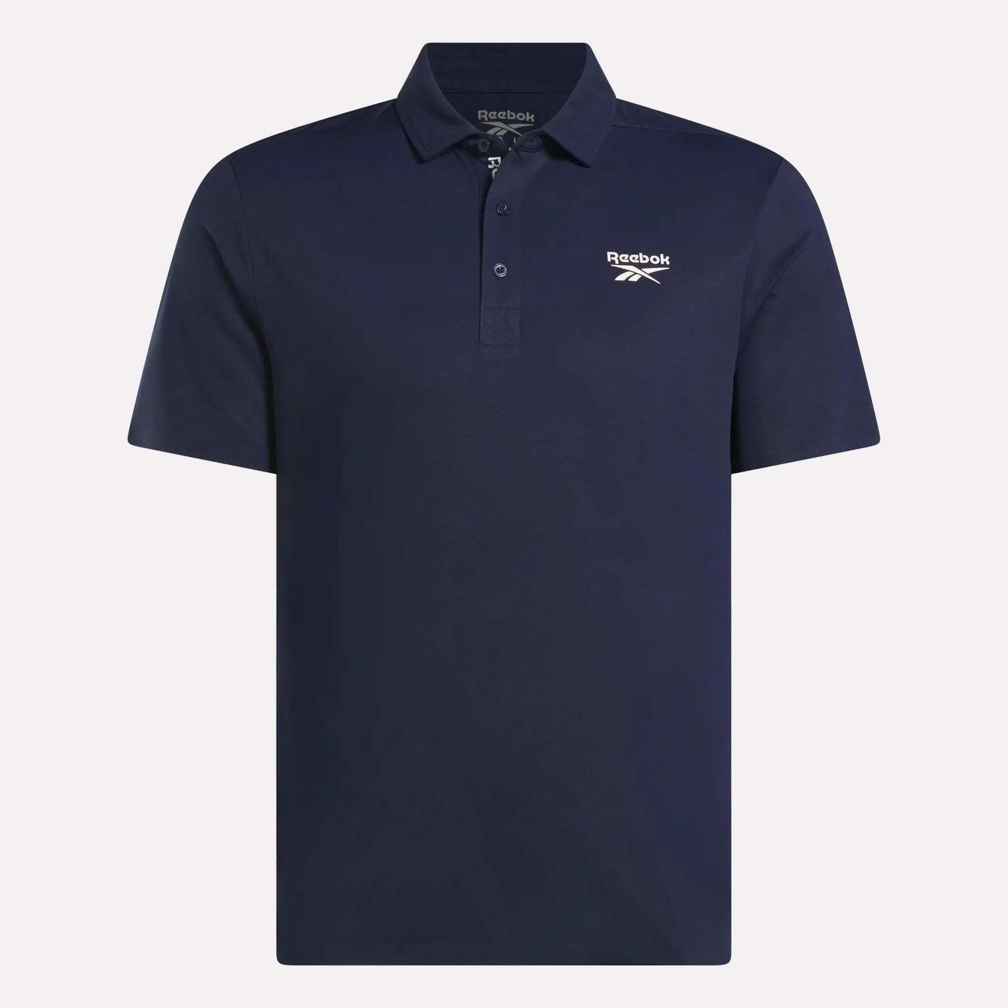 REEBOK APPAREL MEN Golf Pique Short Sleeve Polo VECTOR NAVY